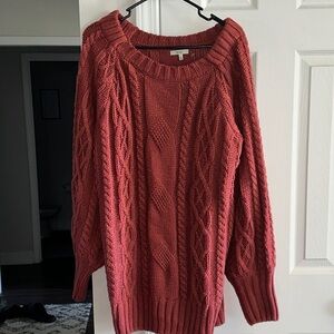 JODIFL Women's Knit Sweater - Deep Red